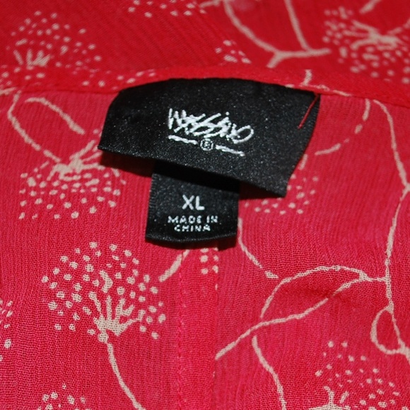 Mossimo Blouse Women's Red XL - Picture 2 of 5